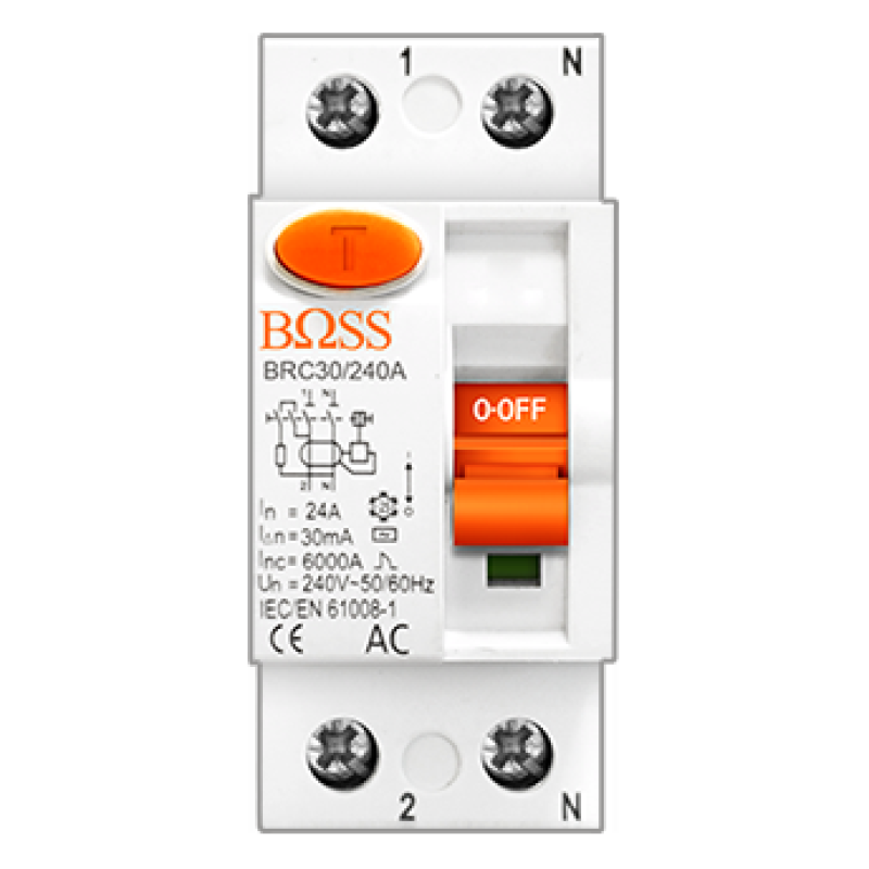 boss rccb type a 2 poles