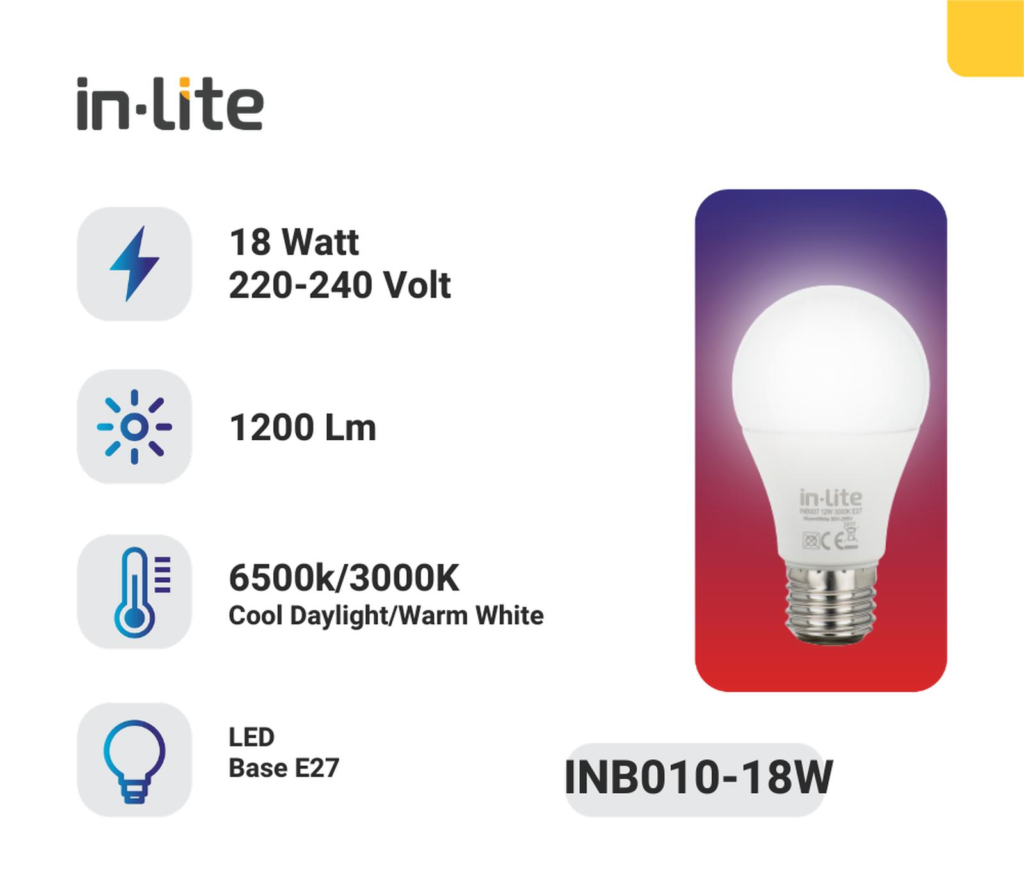 inlite bulb 18 watt