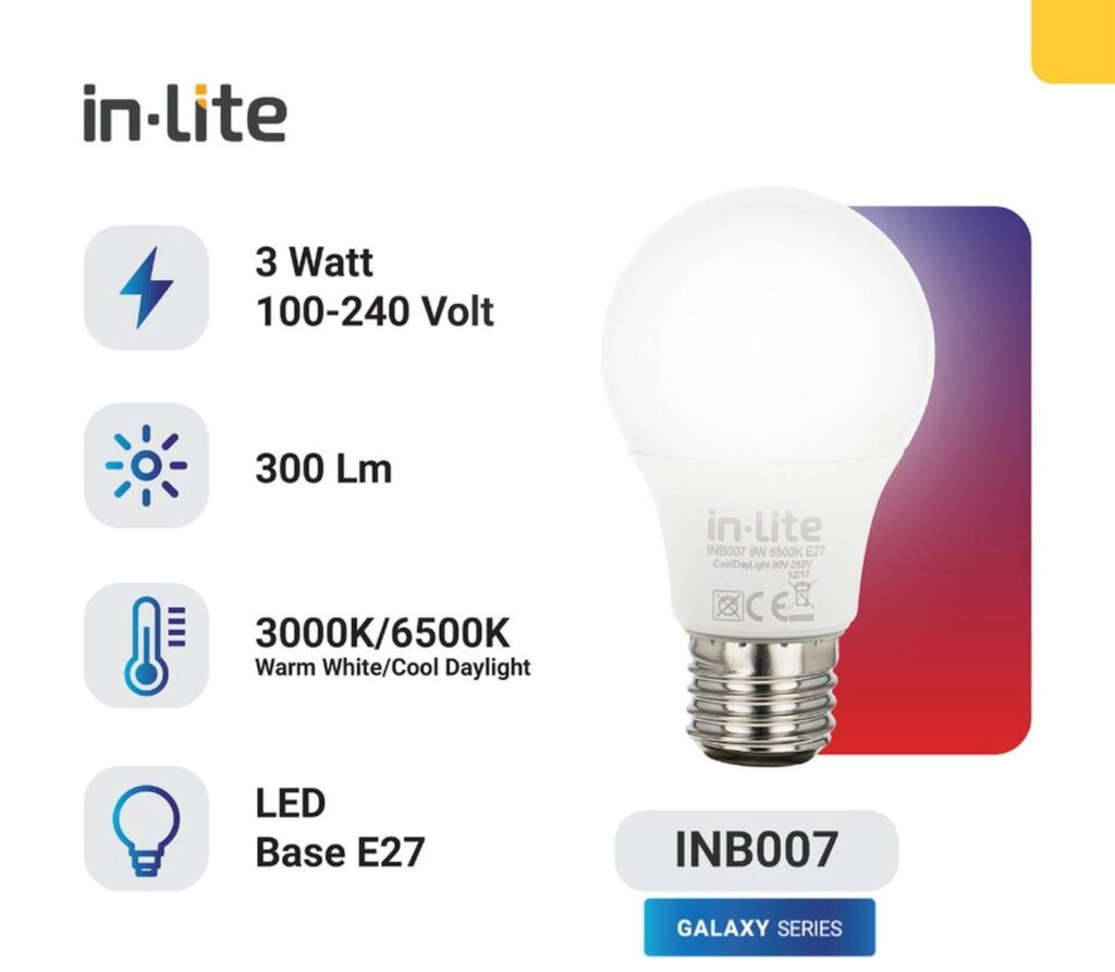 inlite bulb 3 watt