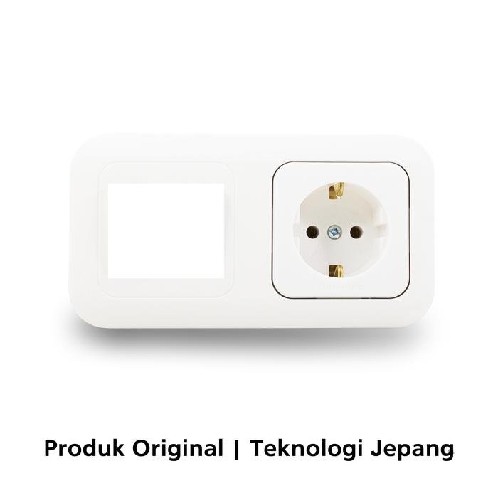 panasonic stopkontak frame 2 gang wide series